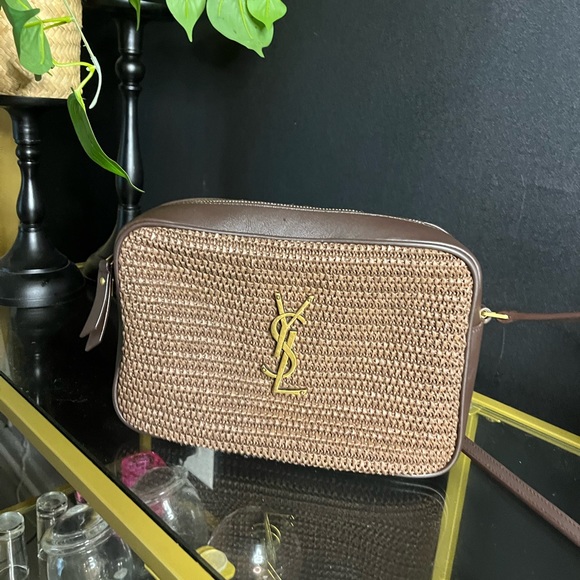 Yves Saint Laurent Bags Ysl Lou Raffia Camera Bag Poshmark